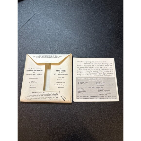 1948 View-Master The Christmas Story 3-Reel Set B383 - Picture 4 of 9